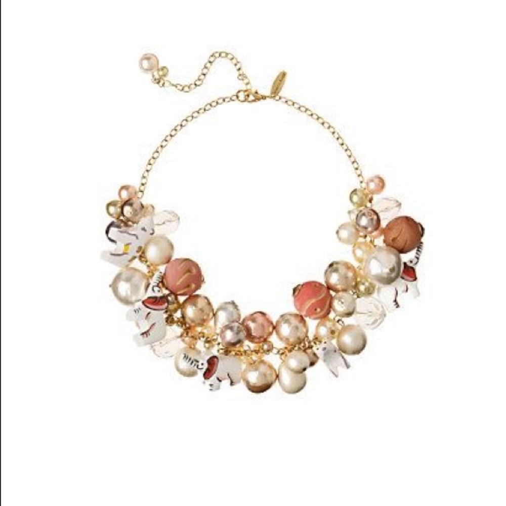 Anthropologie Lenora Dame Pearl Menagerie Necklace